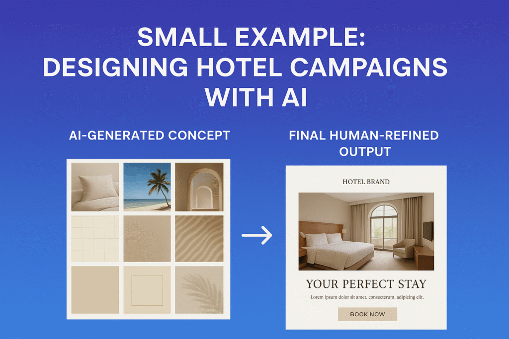 AI concept to refined hotel campaign